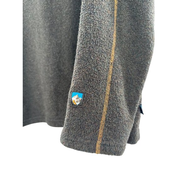 Kühl Alfpaca Mens L Brown Fleece Sweater Jacket‎ With Sherpa Lining & Half-Zip - Picture 4 of 9
